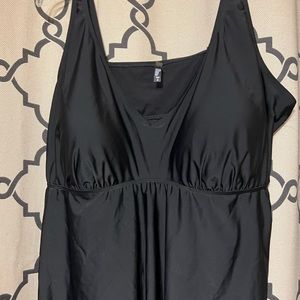 Black tankini swimsuit top
